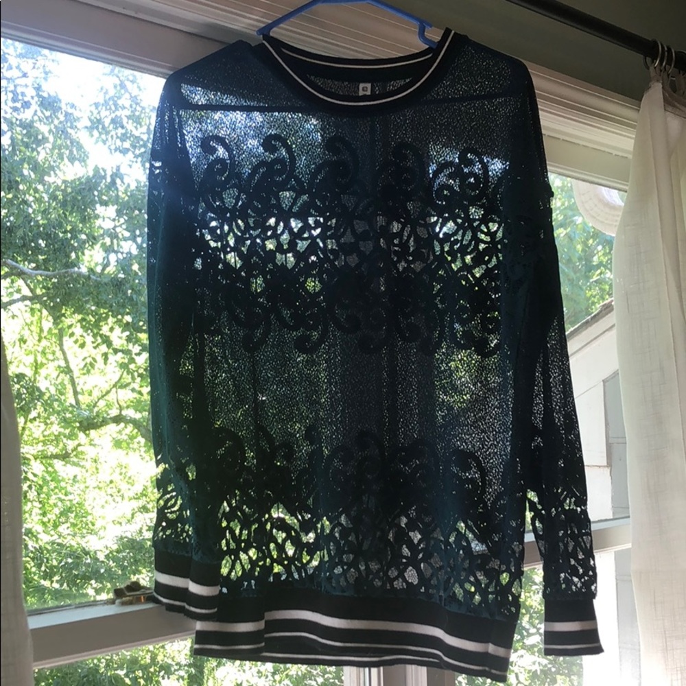 Fabletics sheer long sleeve top
